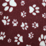 Non-Slip Vetfleece - Heather with White Multi-Paws