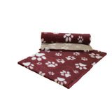 Non-Slip Vetfleece - Heather with White Multi-Paws