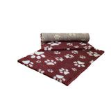 Non-Slip Vetfleece - Heather with White Multi-Paws