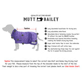 Mutt and Bailey Dog Drying Coat