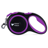 Jenny Wren Retractable Dog Lead 5 Metre Purple
