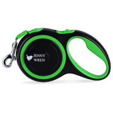 Jenny Wren Retractable Dog Lead 8 Metre Green