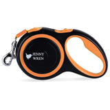 Jenny Wren Retractable Dog Lead 8 Metre Orange