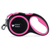 Jenny Wren Retractable Dog Lead 8 Metre Pink