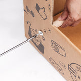 Cardboard Whelping Box Fitting Puppy Rails