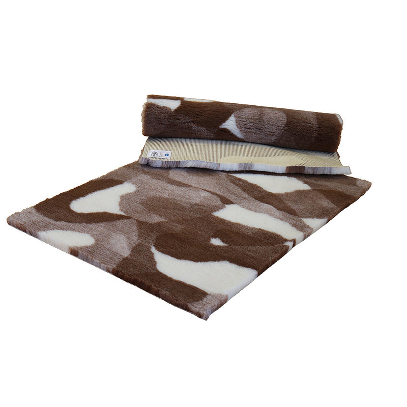 Non-Slip Vetfleece - Magnolia with Brown Camouflage