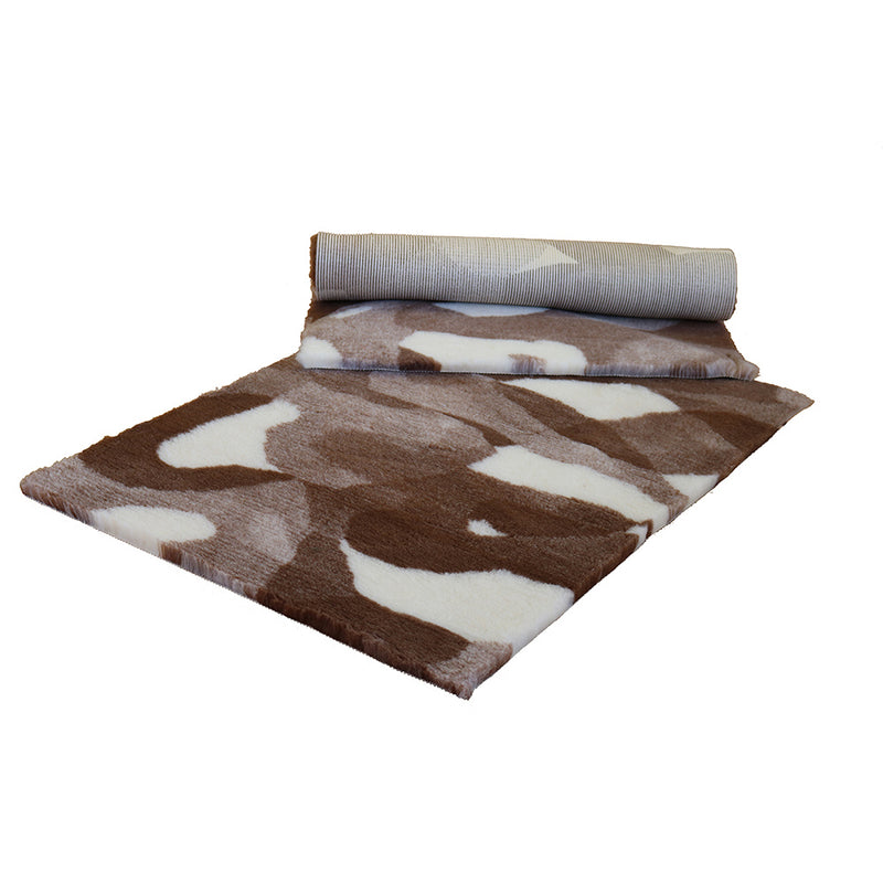 Non-Slip Vetfleece - Magnolia with Brown Camouflage