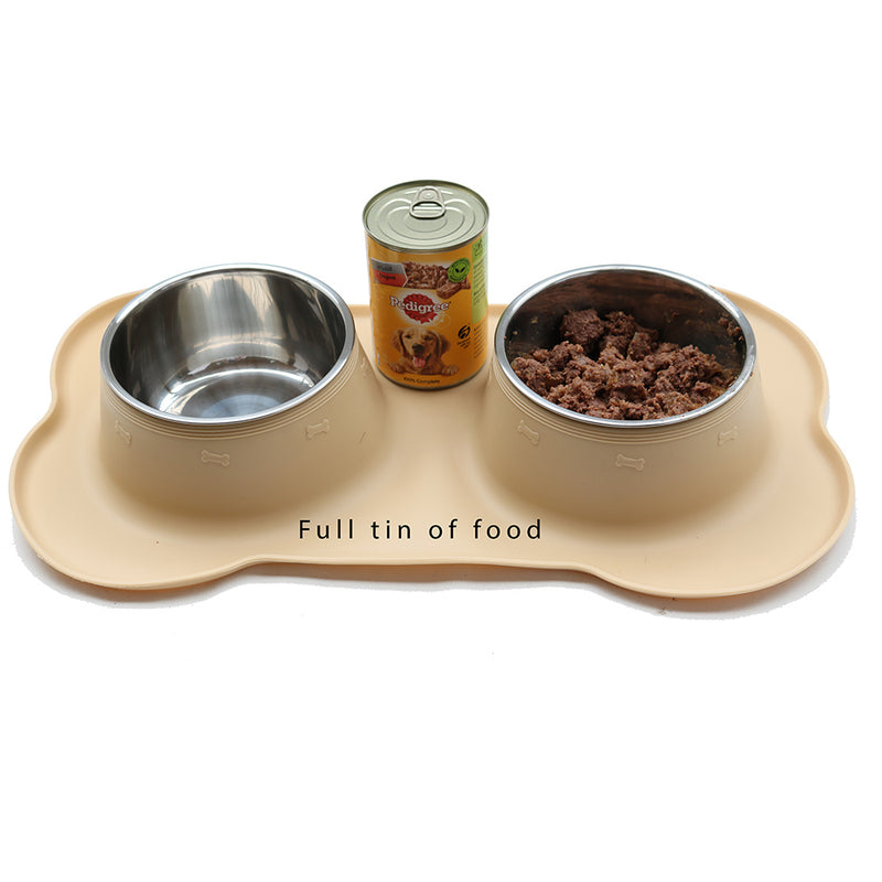 Hungry Henry Silicone Tray with Twin Bowls