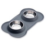 Hungry Henry Silicone Tray with Twin Bowls