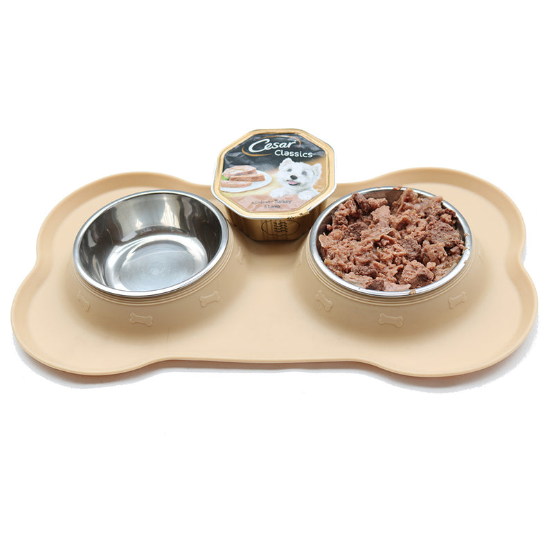 Hungry Henry Silicone Tray with Twin Bowls