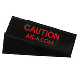 AK-9 Pair of Dog Warning Patches For Harnesses and Leads